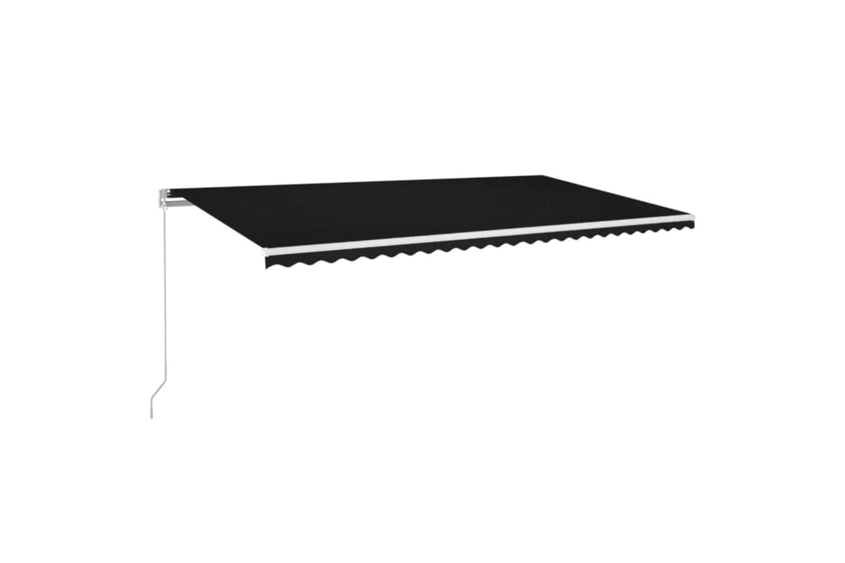 vidaXL 3069044 Manual Retractable Awning With Led 600x350cm Anthracite