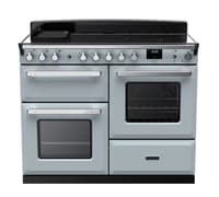 Rangemaster Estel Deluxe 110cm Induction Range Cooker - Misty Blue with Chrome Trim | ESDLO110EIPMSB/CM1