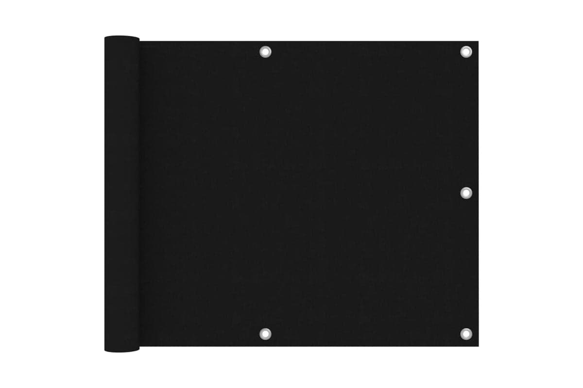 vidaXL 135059 Balcony Screen Black 75x600cm Oxford Fabric