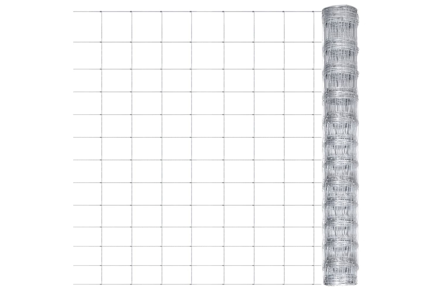 Vidaxl 149514 Garden Fence Galvanised Steel 50x1.25 M Silver