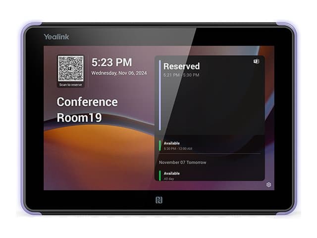 Yealink - RoomPanel E2 - room manager - 802.11a/b/g/n/ac, Bluetooth 5.0, NFC