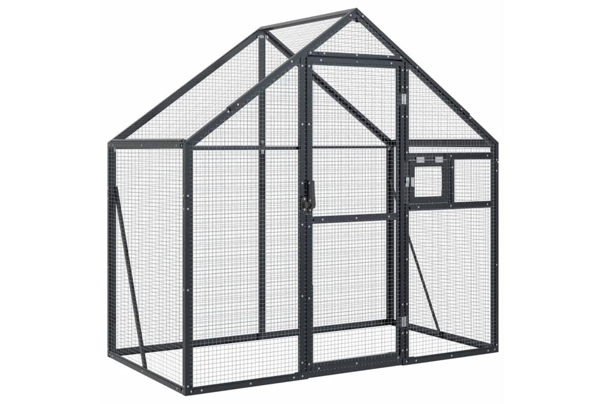 Aviary Anthracite 179x100x185 Cm Aluminium