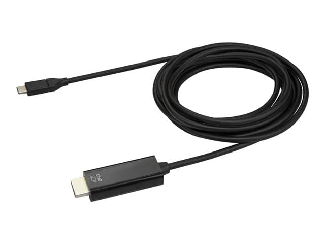 STARTECH.COM - Startech 10ft (3m) USB C to HDMI Cable, 4K 60Hz USB Type C to HDMI 2.0 Video Adapter Cable, Thunderbolt 3 Compatible, Laptop to HDMI Monitor/Display, DP 1.2 Alt Mode HBR2 Cable, Black - 4K USB-C Video Cable (CDP2HD3MBNL) - adapter cable - HDMI / USB - 3 m