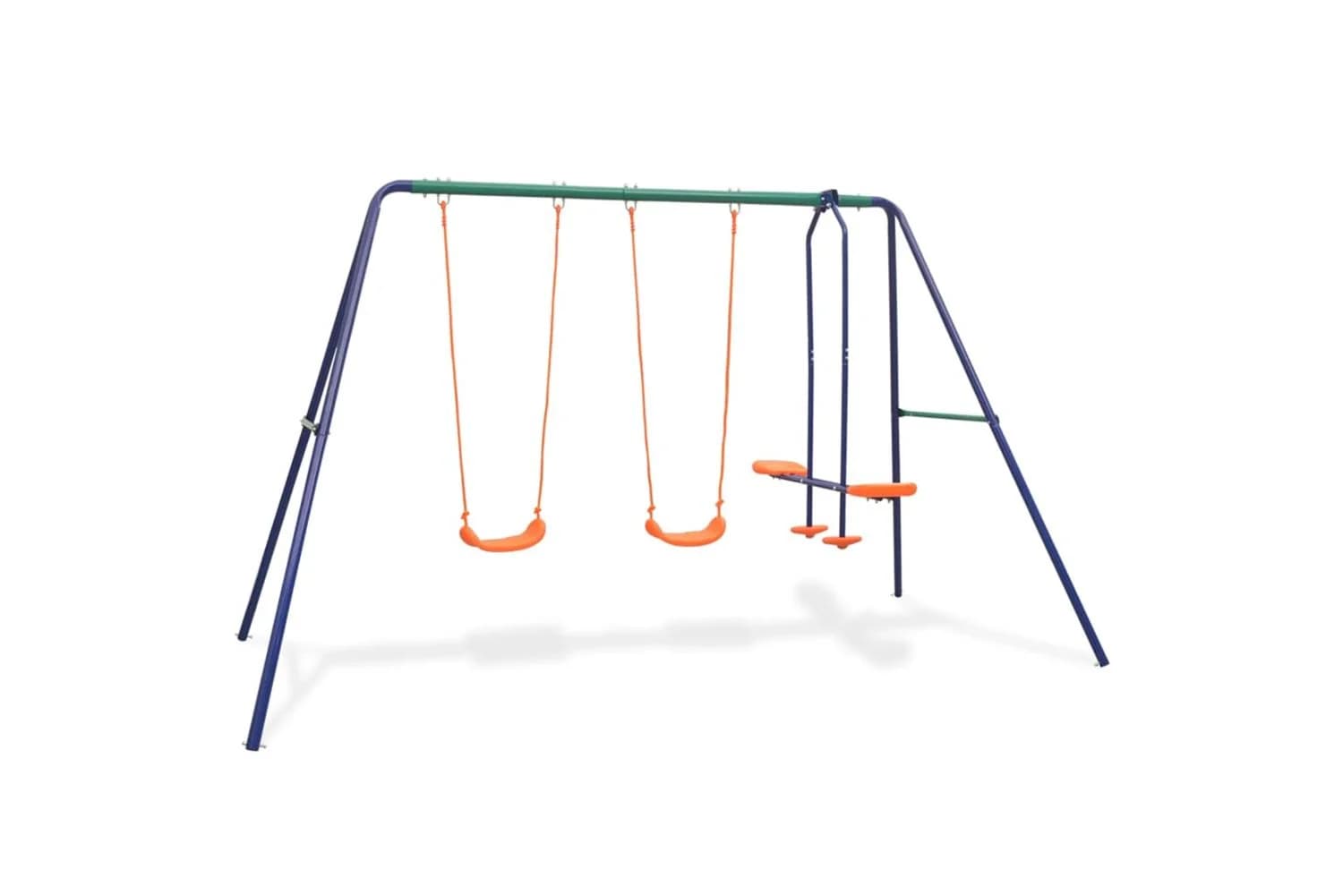 Vidaxl 91358 Swing Set With 4 Seats Orange