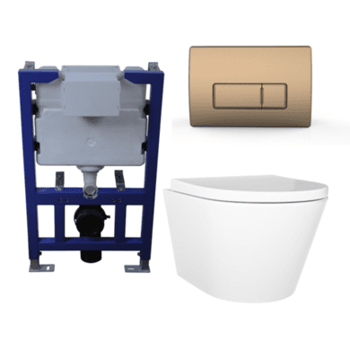 Newport Matt Black Wall Hung Toilet