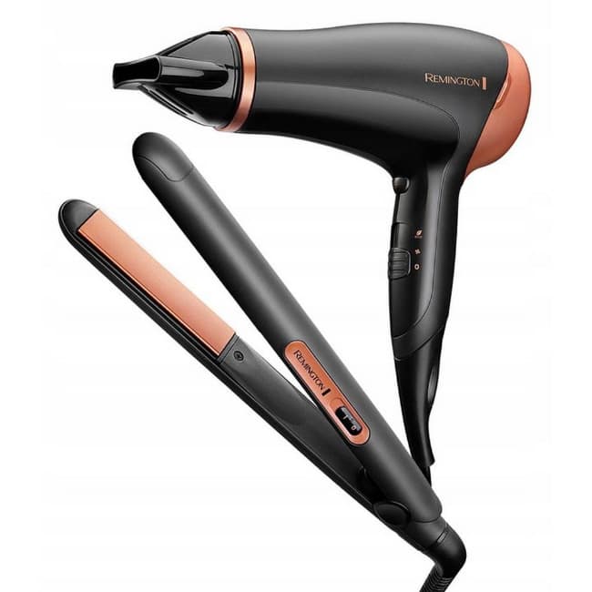 Remington Hair Care Gift Set - Black & Gold - D3012GP