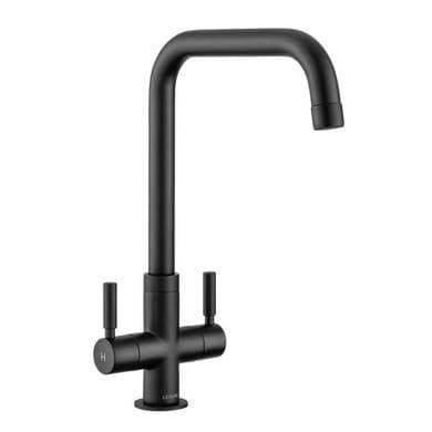 Leisure Aquaform Dual Lever Kitchen Mixer Tap - Black
