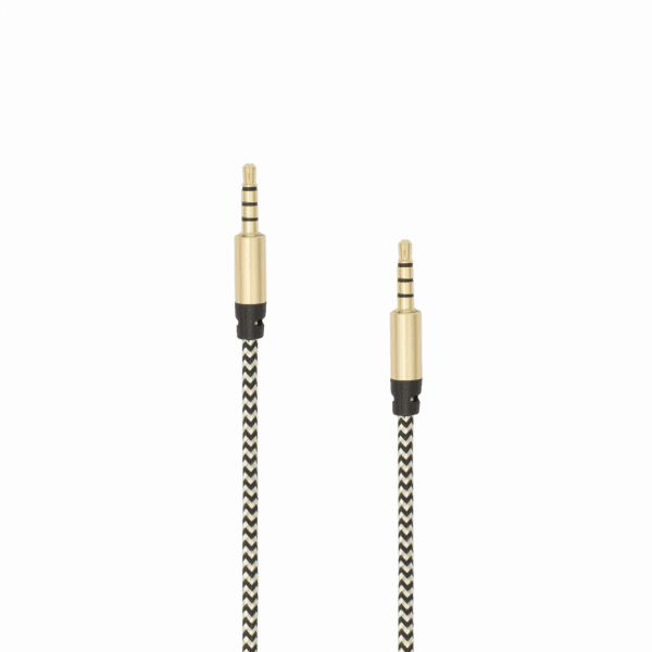 Sbox 1.5M 3.5MM Male Audio AUX Cable - Gold | 3535-1.5G