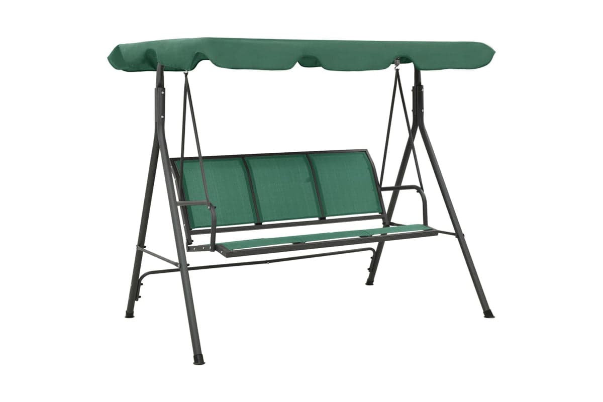 Vidaxl Garden Swing Bench Green 170 Cm Textilene And Steel