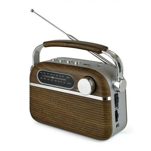 LLOYTRON RETRO 2 BAND RADIO WITH RECHARGEABLE BATTERY