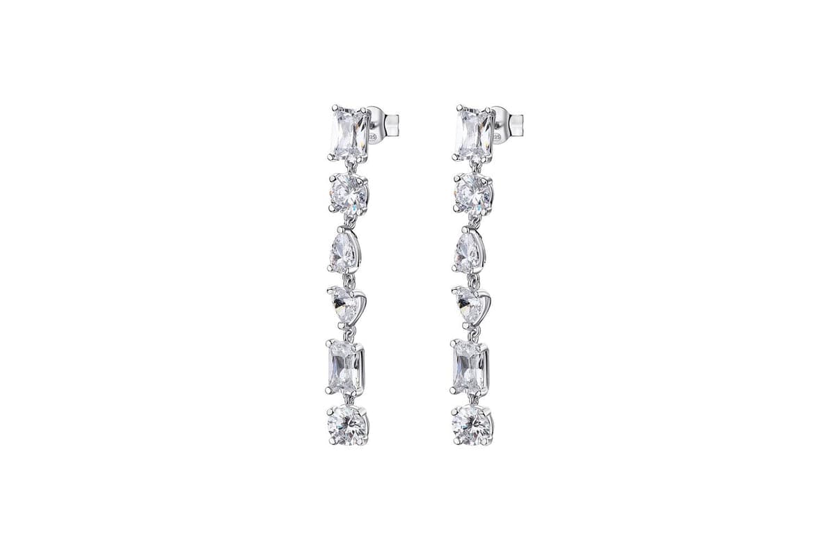 Rosato Gemma Silver Earrings For Stylish Fashion Statement