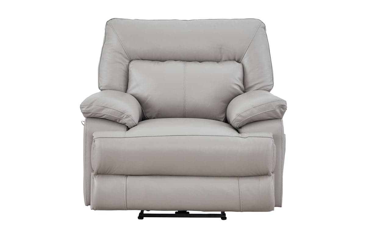 Rea Armchair | Leather | Grey