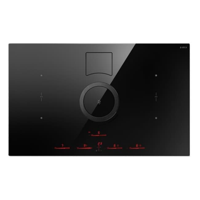 Elica Nikolatesla 83cm SWITCH 4 x Zone Recycling Air Extractor Induction Hob - Black | NIKOSWITCHRECYCL