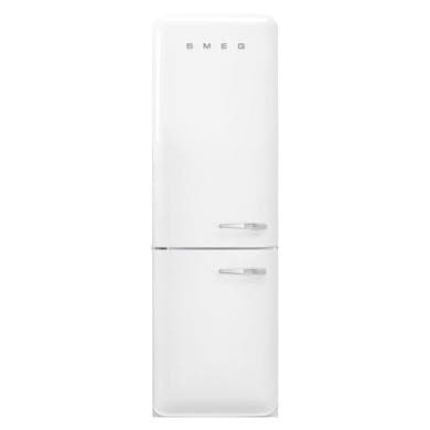 Smeg 331 Litre Fifties Style Left Hand Hinge 70/30 Fridge Freezer - White