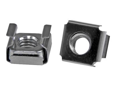 STARTECH.COM - Startech M6 Cage Nuts - 100 Pack - M6 Mounting Cage Nuts for Server Rack & Cabinet (CABCAGENTS62) - cage nuts