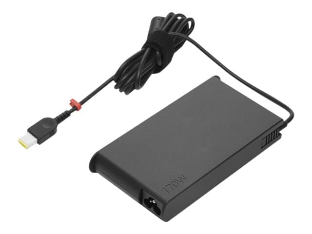 LENOVO - ThinkPad 170W Slim AC Adapter (Slim-tip) - Power adapter - AC 100-240 V - 170 Watt - black - for ThinkPad P1 Gen 5, P15v Gen 2, P15v Gen 3, P16 Gen 1, T15p Gen 2, X1 Extreme Gen 5
