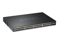 ZYXEL - GS2220-50HP - Switch - Managed - 44 x 10/100/1000 (PoE+) + 4 x combo Gigabit SFP + 2 x Gigabit SFP - rack-mountable - PoE+ (375 W)