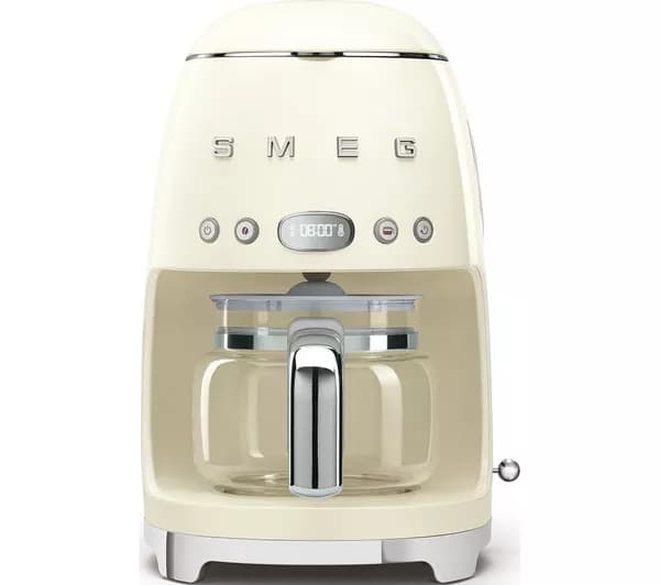 SMEG 50's Retro DCF02PBUK Filter Coffee Machine - Cream