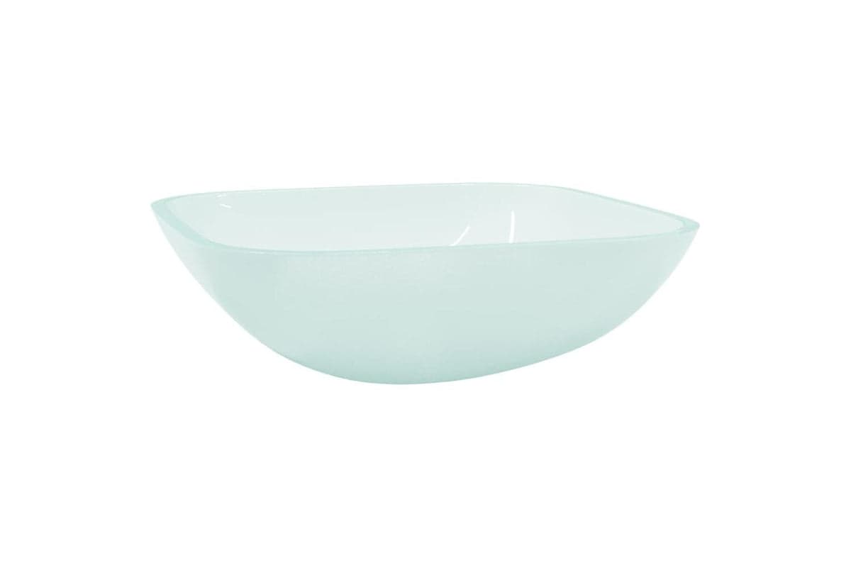 vidaXL 345242 Basin Glass 42x42x14cm Frosted