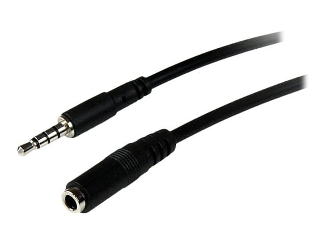 STARTECH.COM - Startech 2m 3.5mm 4 Position TRRS Headset Extension Cable - M/F - audio Extension Cable for iPhone (MUHSMF2M) - headset extension cable - 2 m