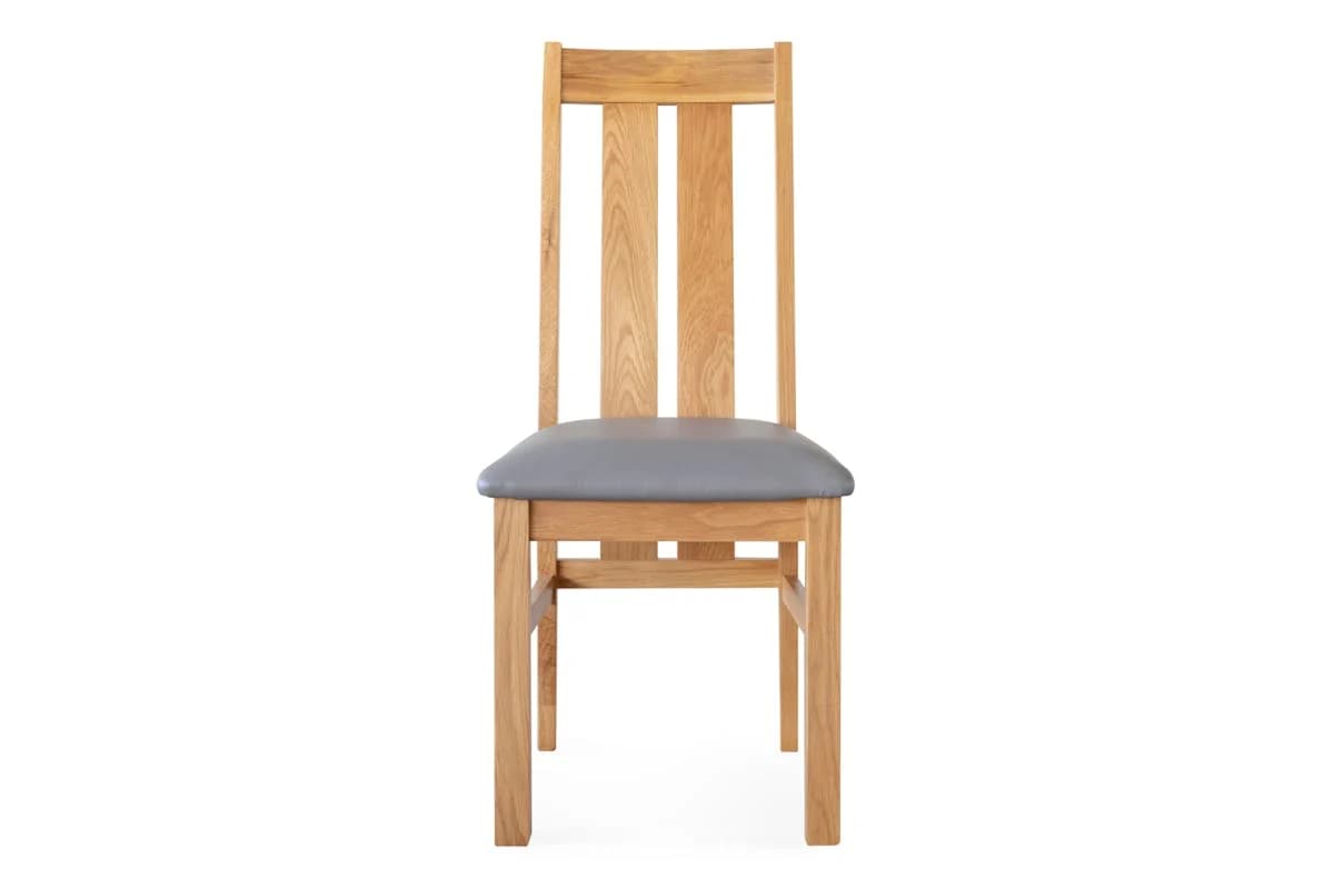 Blake Dining Chair | Leather | Grey