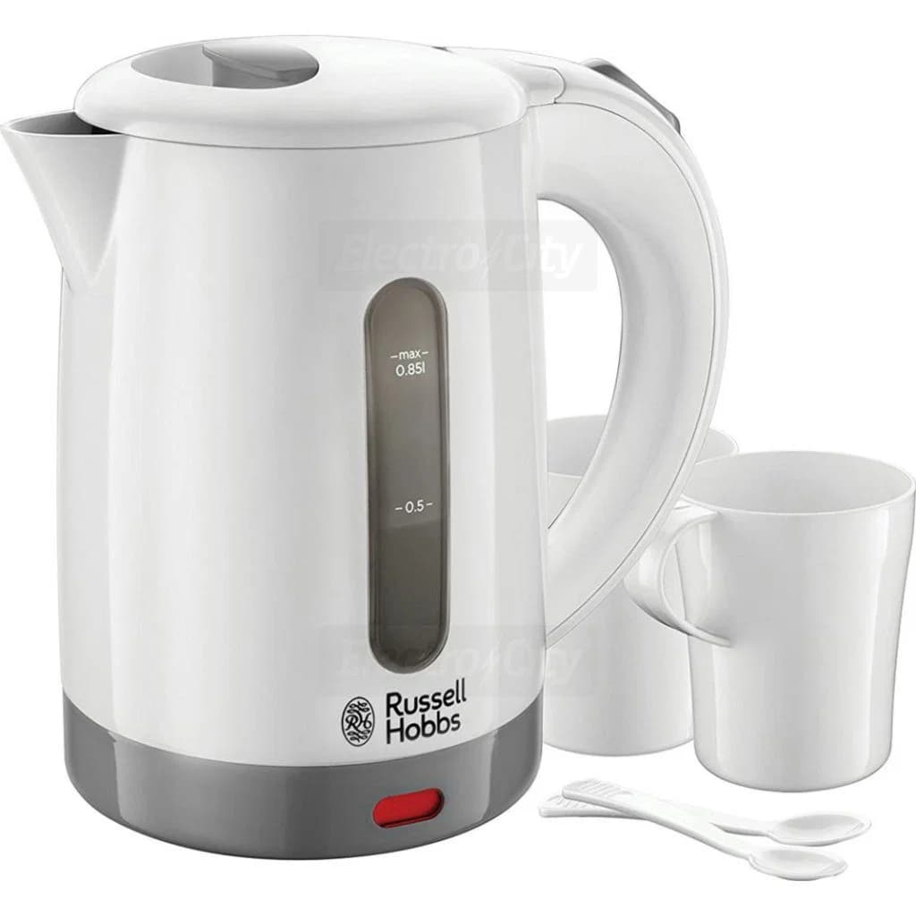 Russell Hobbs 0.85 Litre Compact Travel Kettle | White