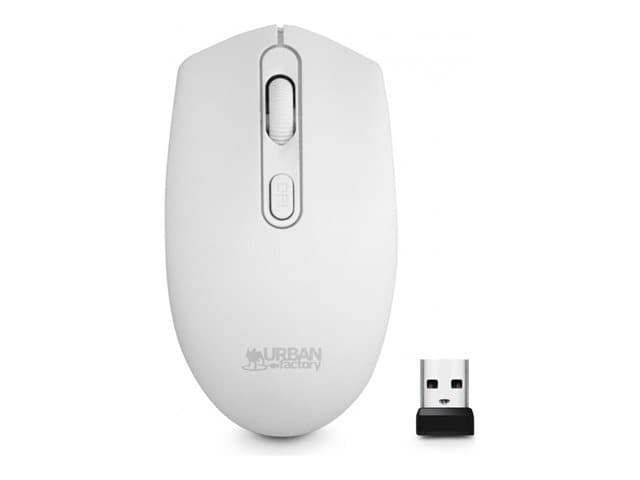 URBAN FACTORY - Urban Factory Free Color - mouse - 2.4 GHz - white