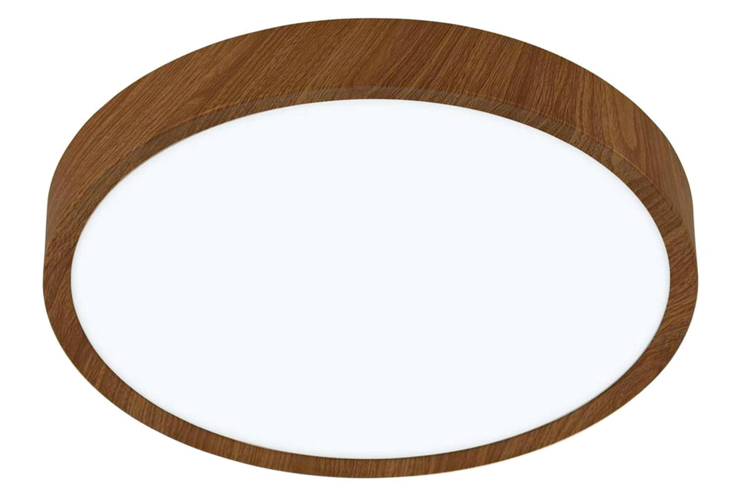 Eglo | Musurita Wood Effect  Circular LED Ceiling Light | Brown
