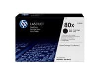 HP - 80X - 2-pack - High Yield - black - original - LaserJet - toner cartridge (CF280XD)