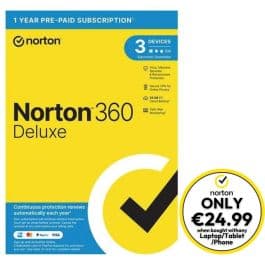 Norton 360 Deluxe 21455455, 1 Year Subscription - 3 Devices