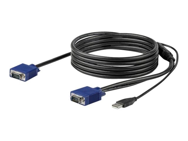 STARTECH.COM - StarTech 10 ft. (3 m) USB KVM Cable for StarTech.com Rackmount Consoles - VGA and USB KVM Console Cable (RKCONSUV10) - video / USB cable - 3 m