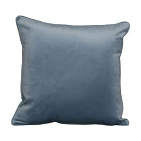 Velvet Plain Cushion Gentle Blue