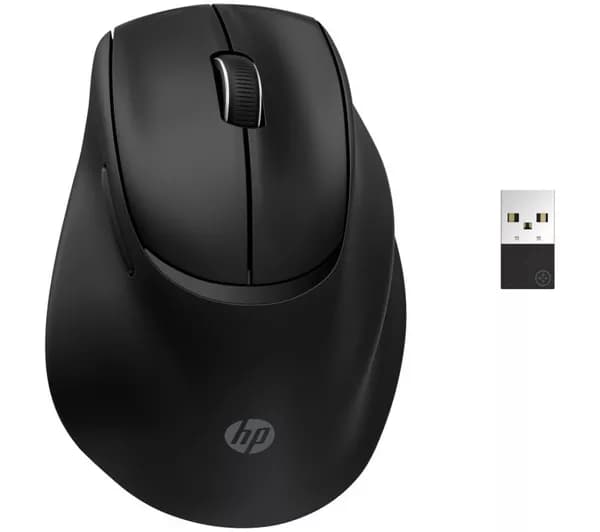 HP 720 Tilt Ergonomic Optical Mouse - Black