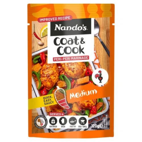 Nando's Medium Coat & Cook Peri-Peri Marinade 120g