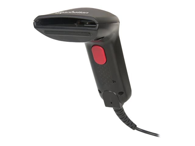 MANHATTAN - Contact CCD Handheld Barcode Scanner, USB, 60mm Scan Width, Cable 152cm, Max Ambient Light 5,000 lux (sunlight), Black, Three Year Warranty, Box - barcode scanner