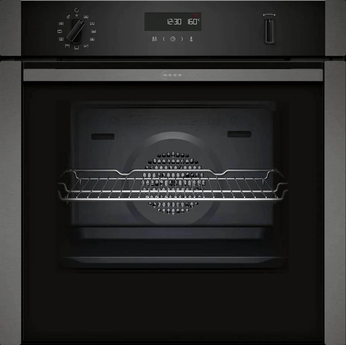 NEFF N50 Slide&Hide Pyrolytic Single Oven - Graphite-Grey | B6ACH7AG7B