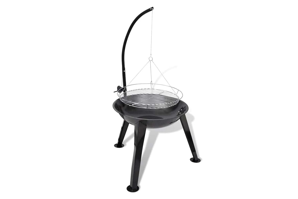 Vidaxl Bbq Stand Charcoal Barbecue Hang Round