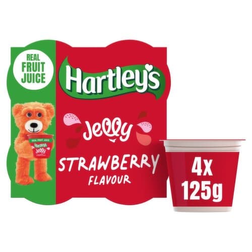 Hartley's Strawberry Jelly Pots 4 Pack (125 g)