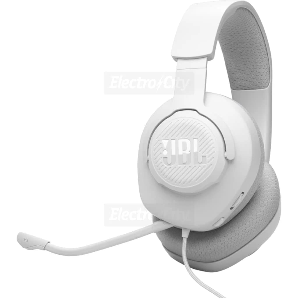 JBL Quantum 100M2 Gaming Headset with Detachable Boom Mic | White