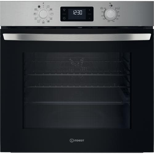 INDESIT 71litre Multifunction Single Oven - Inox...