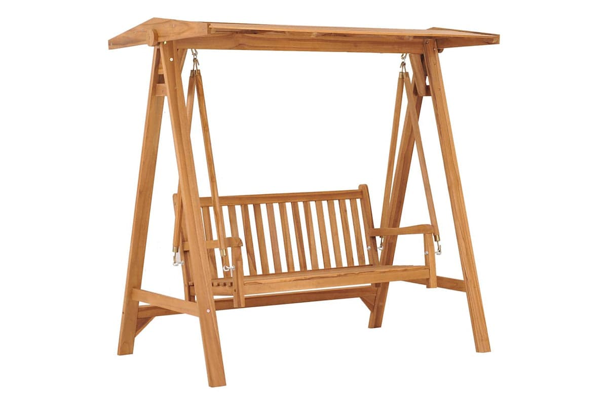 vidaXL 316629 Swing Bench 170cm Solid Teak Wood