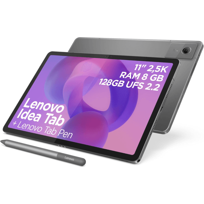 Lenovo Idea Tab ZAFR0384GB, 11", 8GB/128GB, Tablet w/ Stylus, Grey