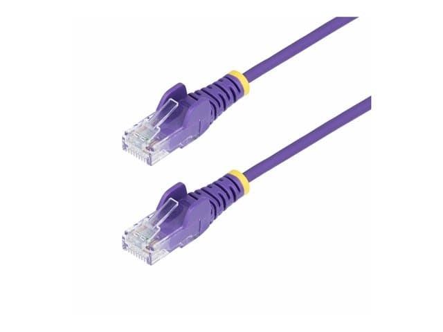 STARTECH.COM - Startech 50cm Purple Slim CAT6 Ethernet Cable, Snagless, 28AWG, LSZH - patch cable - 50 cm - purple