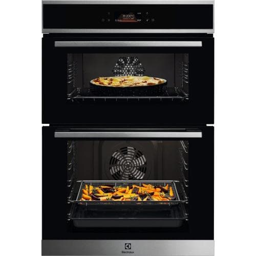 ELECTROLUX            61/39LITRE BUILT IN DOUBLE OVEN - STAINLESS STEEL TRIM