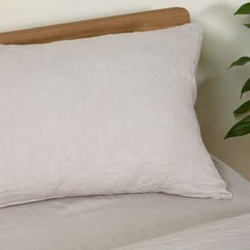 Nacre Linen Standard Pillowcase Pair Neutral