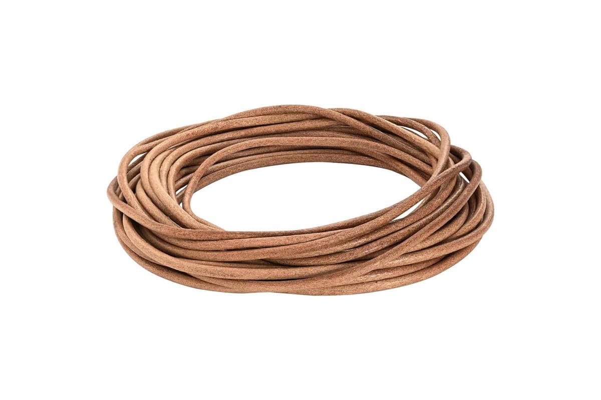 Vidaxl Leather Cord 1 Brown 5 Mm X 50 M Leather