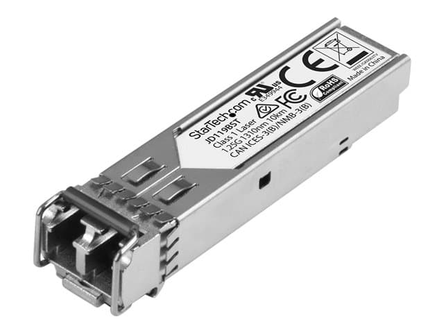 STARTECH.COM - Startech HPE JD119B Compatible SFP Module, 1000BASE-LX, 1GbE Single Mode (SMF) Fiber Optic Transceiver, 1GE Gigabit Ethernet SFP, LC Connector, 10km, 1310nm, DDM, HPE 5900, 12500, 5500 - Lifetime Warranty (JD119BST) - SFP