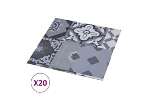 Vidaxl Self-adhesive Flooring Planks 20 Pcs Pvc 1.86 Sq M Coloured Pattern