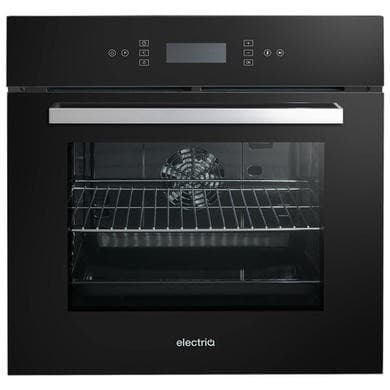 electriQ Electric Single Oven with Touch Controls - Black