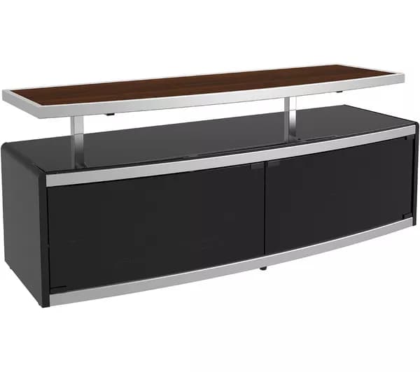 AVF Stage 1250 mm TV Stand for up to 55" TVs - Black / Walnut